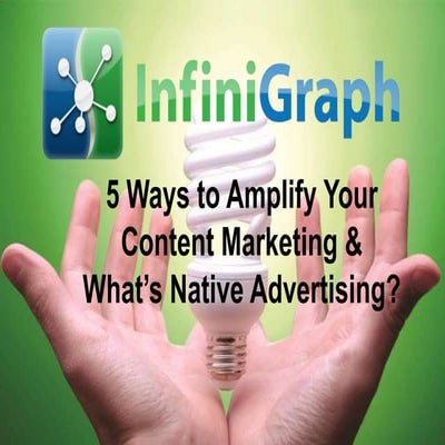 5 ways to amplify your content marketing and native advertising