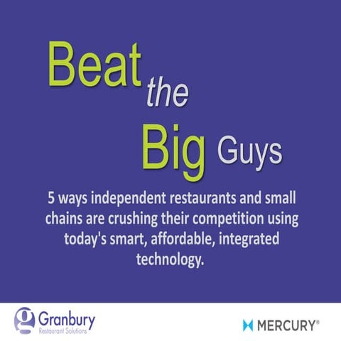5 Ways to Beat the Big Guys