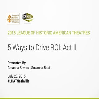 5 Ways to Drive ROI: Act II (2015 L...