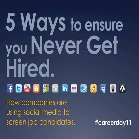 5 Ways to Ensure You Never Get Hired