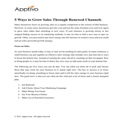 5 ways to grow sales through renewed channels