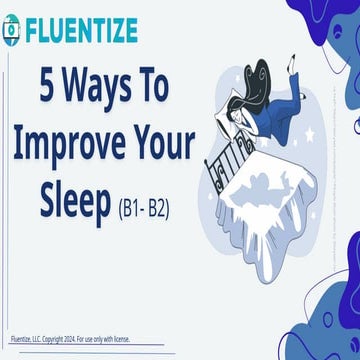5 Ways To Improve Your Sleep (B1- B2).pptx