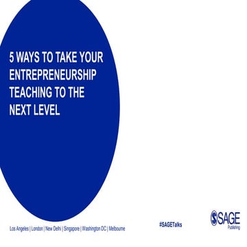 5 ways to take your entrepreunership teaching to the next level