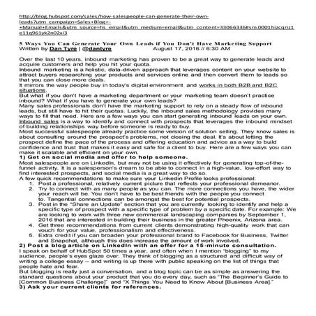 5 ways you can generate your own leads if you don’t have marketing support