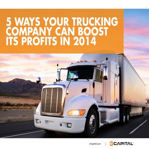 5 ways your trucking company can boost its profits in 2014