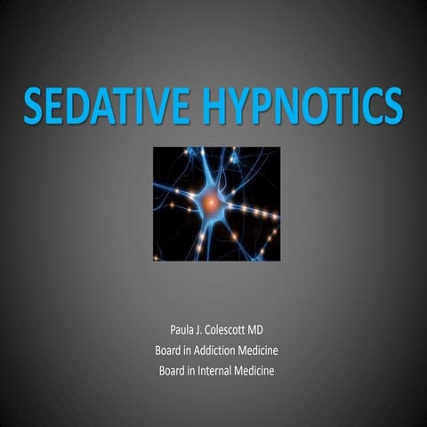 sedative-hypnotics drugs | PPTX