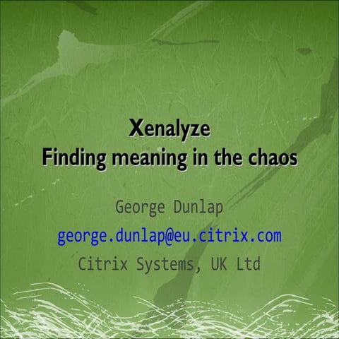 Xenalyze: Finding meaning in the chaos