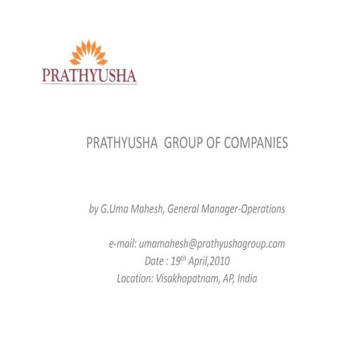 Presentation on 5 Year Growth Plan