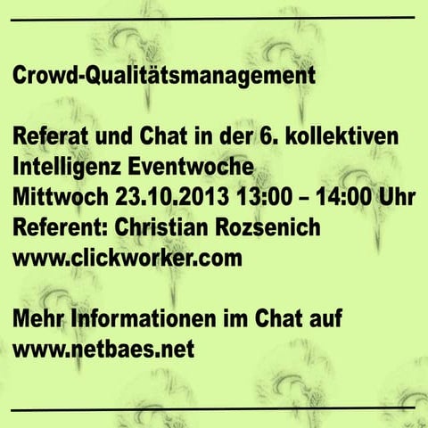 Crowd-Qualitätsmanagement