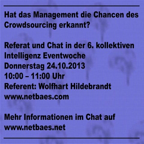 Hat das Management die Chancen des Crowdsourcing erkannt? 