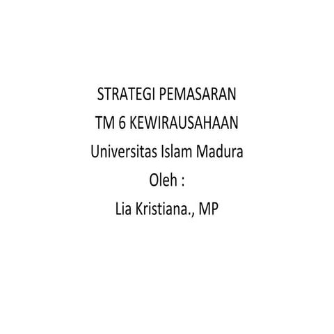 6. pemasaran | PPT