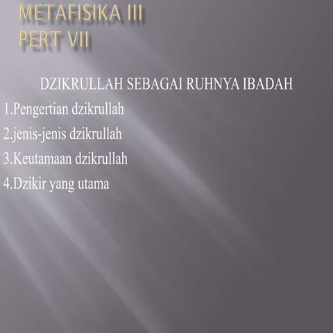 dzikrullah sebagai amalan utama