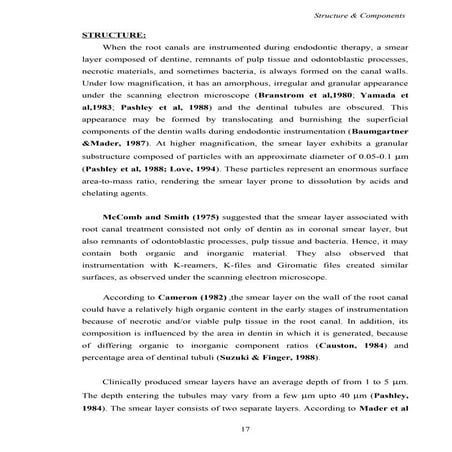 structure and components of the smear layer/ rotary endodontic courses by ind...