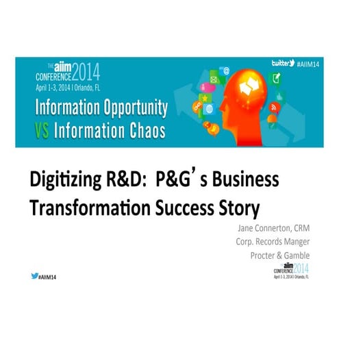 Digitizing R&D: P&G's Business Transformation Success Story