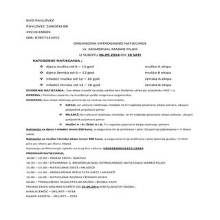 6. memorijal marko piljek