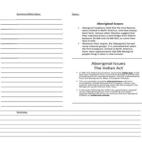 6.4 aboriginal issues