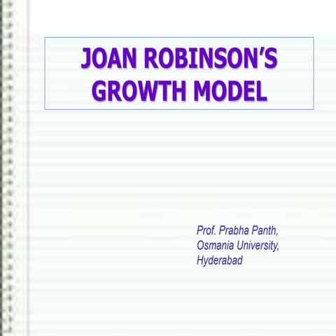 6. joan robinson's model