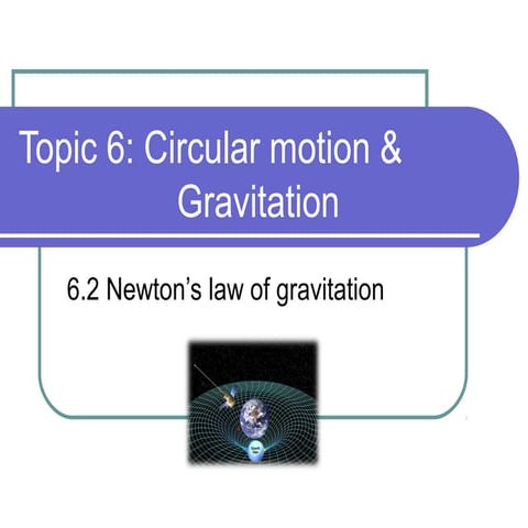 6.2 newtons law of gravitation