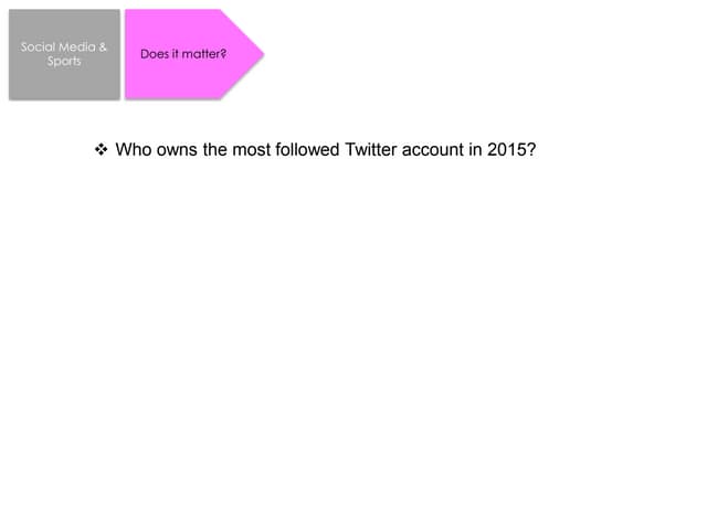 Social media and Sport