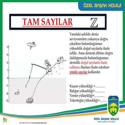 6. Sınıf Matematik 4. Ünite 1. Bölüm Tam Sayılar