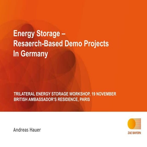 Energy Storage - 6: Dr Andreas Haue, BVES