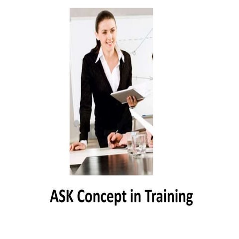 ASK concept in training - Manu Melwin Joy