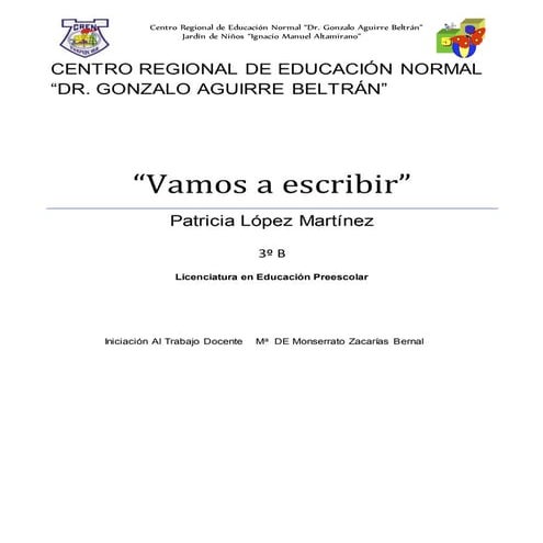 Proyecto e informe de jugando con mi nombre y las letras | PDF