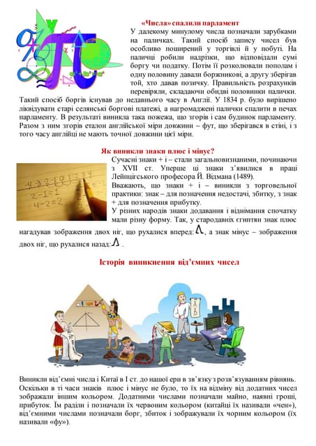 числа 6 клас