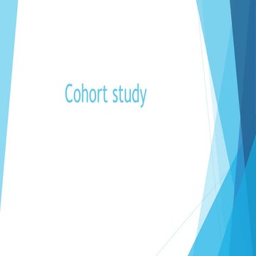 cohort study