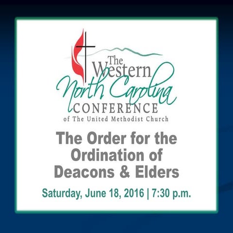 2016 Ordination Service