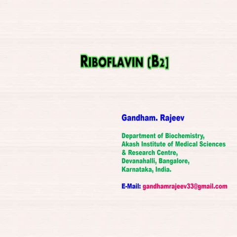 RIBOFLAVIN (B2)