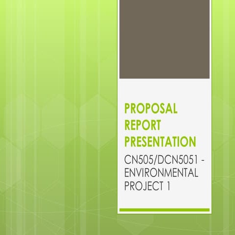 6. proposal report presentation
