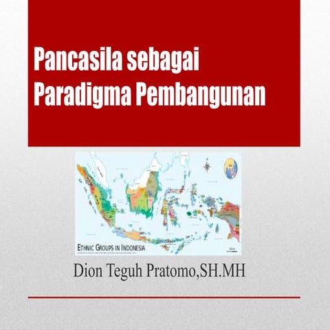 Pancasila sebagai Paradigma Pembangunan