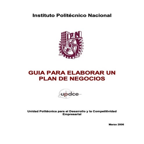 GUIA PARA ELABORAR UN PLAN DE NEGOCIOS | PDF
