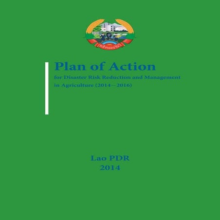 Plan of action for disaster risk reduction and management in ...