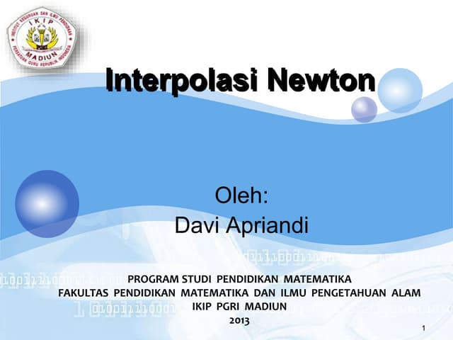 6. interpolasi polynomial newton