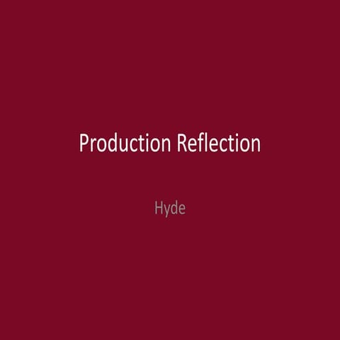 6. Interactive Production Reflection
