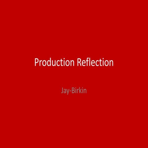 6. fmp production reflection