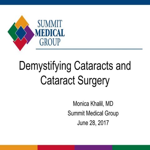 Demystifying Cataracts and Cataract Surgery