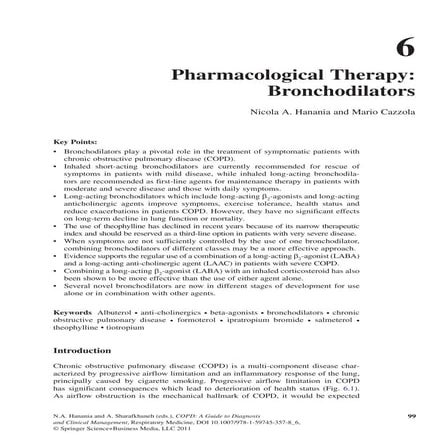 PHARMACOLOGICAL THERAPY: BRONCHODIALATORS _ COPD 6