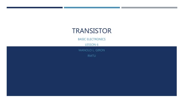 6. transistor