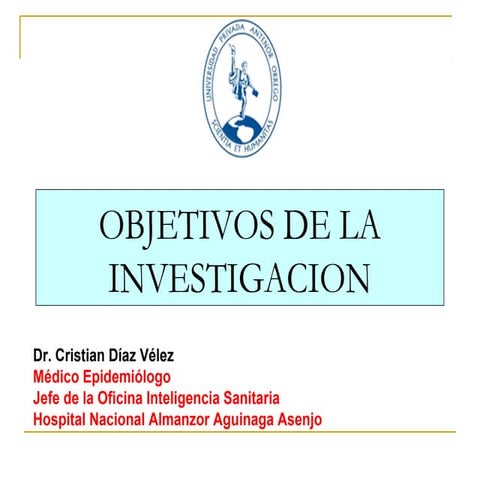 Redacción de objetivos