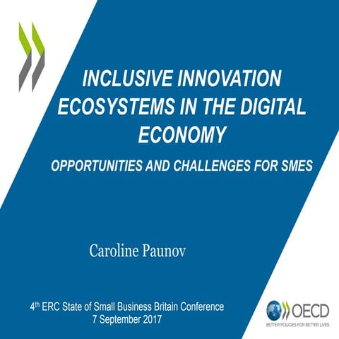 Inclusive innovation Ecosystems in the digital economy