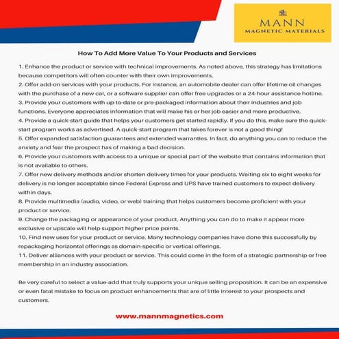 How To Add More Value To Your Products And Services