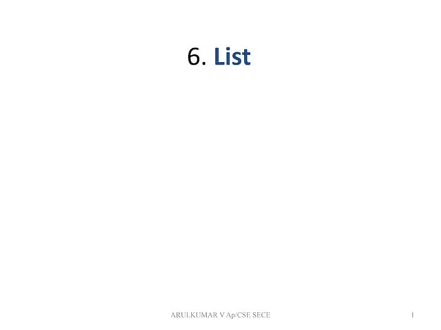 6. list