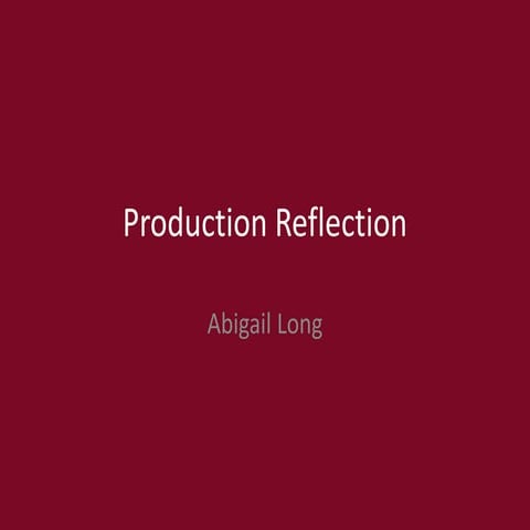 6. production reflection(2)