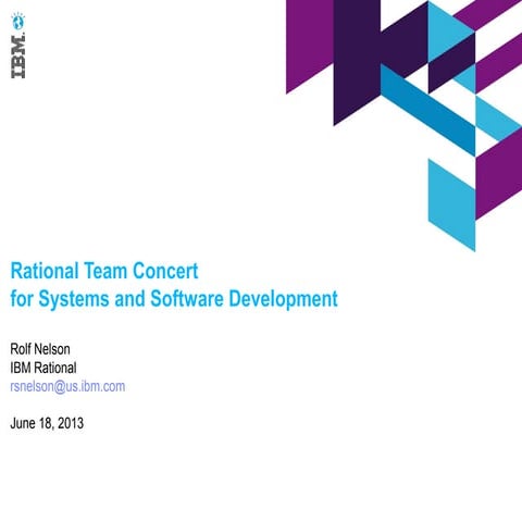 6.18.2013 System Development - Change/Configuration and Collaboration - RTC