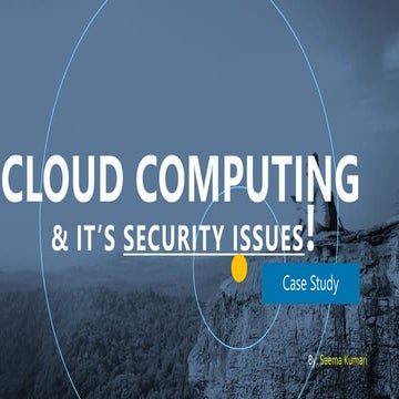Security issue in Cloud computing