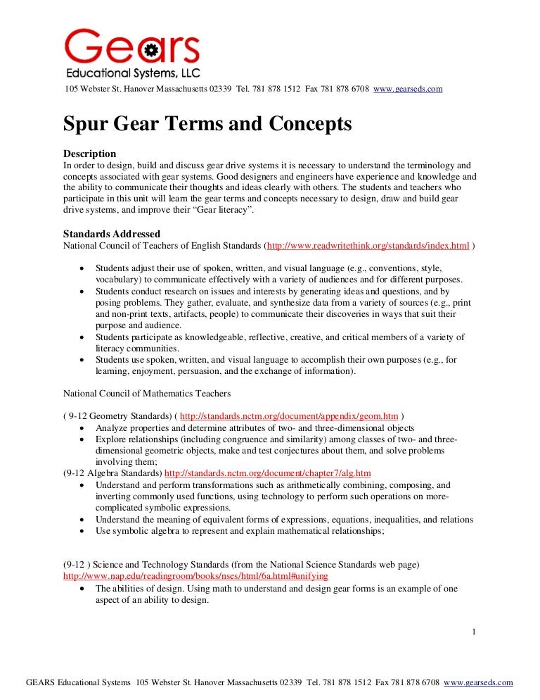 6.3.1 gear terms_lesson_rev3