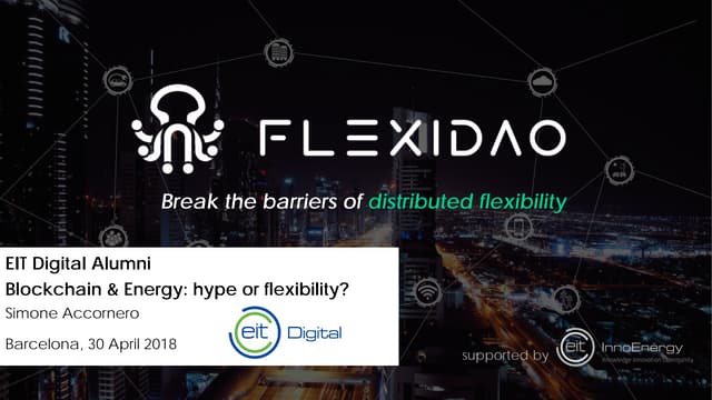 “Blockchain & Energy: hype or solution?” - Simone Accornero